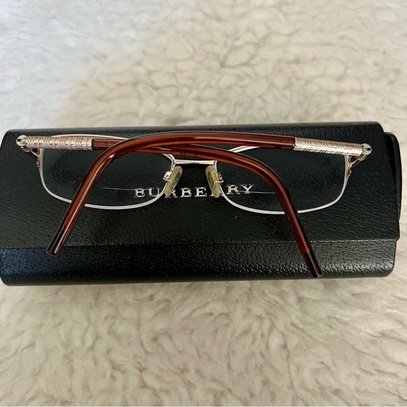 Burberry B 1157 1011 Half rim Gold metal brown plastic Eyeglass’s Frame main image 7